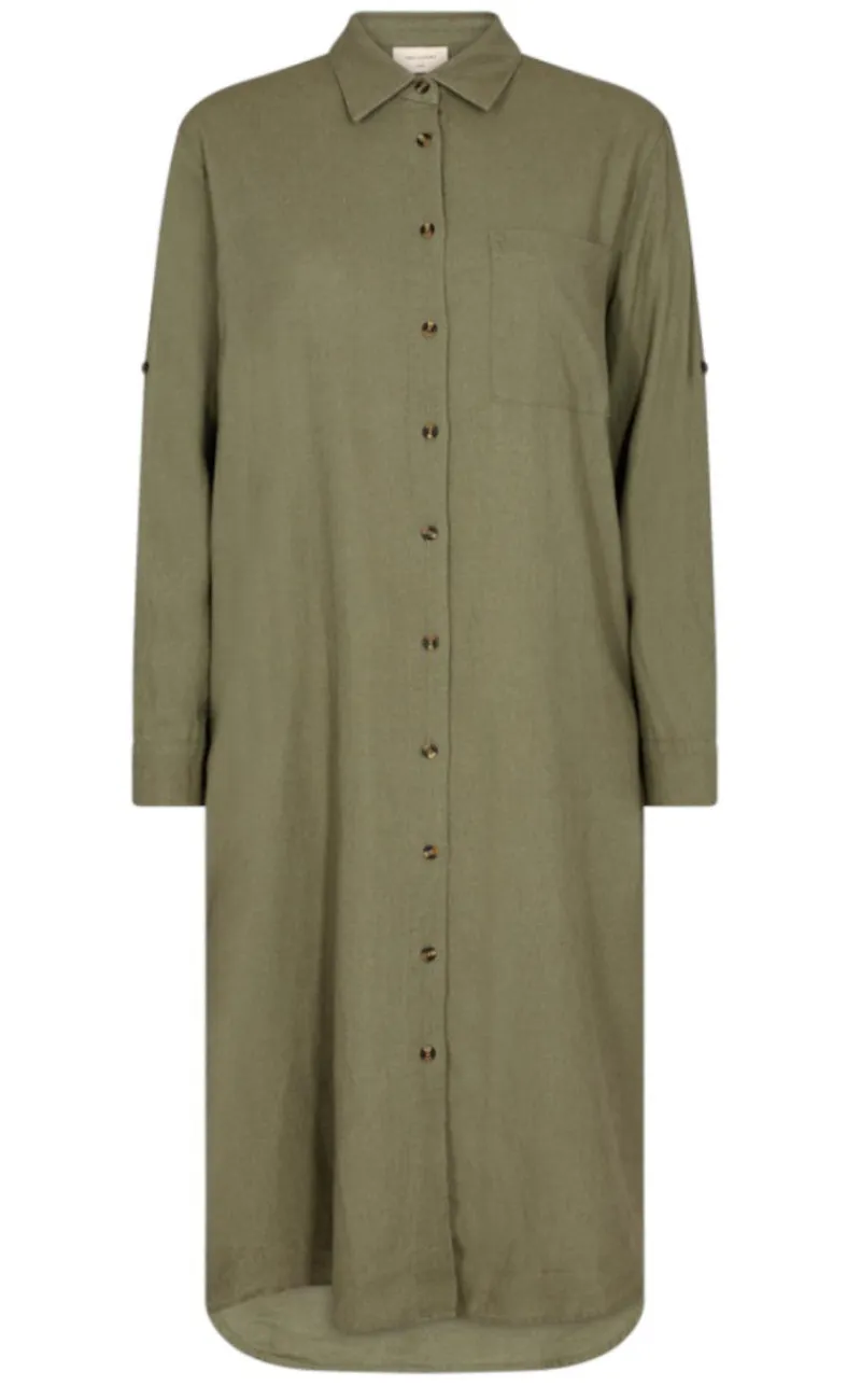 Online Kjole - Lava - Deep Lichen Green Kjoler