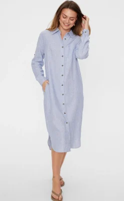 Discount Kjole - Lava - Off White w. Nebulas Blue Kjoler