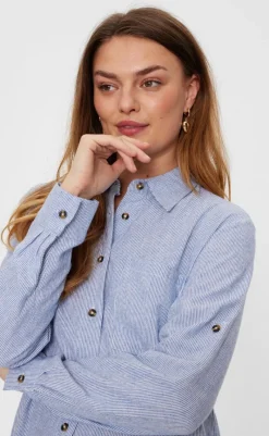 Discount Kjole - Lava - Off White w. Nebulas Blue Kjoler