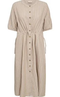 Clearance Kjole - Lava - Sand Melange w. Star Off-white Kjoler