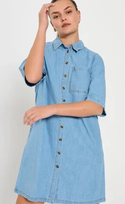 Kjole - Lisea - Light Blue Denim Kjoler