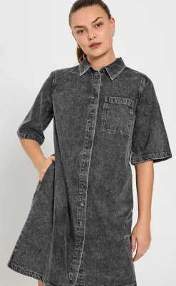 Online Kjole - Lisea - Vintage Grey Denim Kjoler
