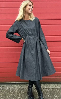 Hot Kjole - Malay - Black Denim Kjoler