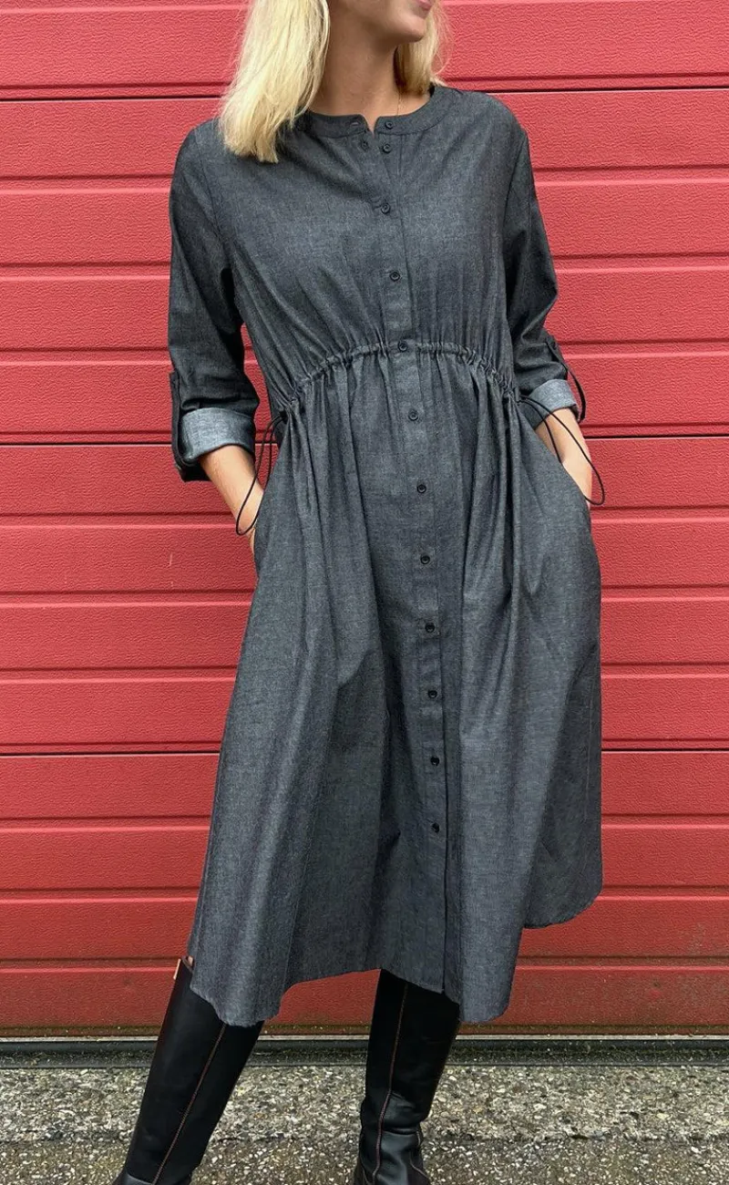 Hot Kjole - Malay - Black Denim Kjoler