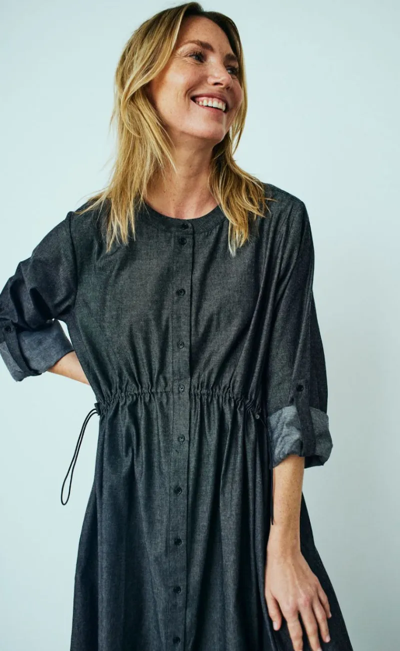 Hot Kjole - Malay - Black Denim Kjoler