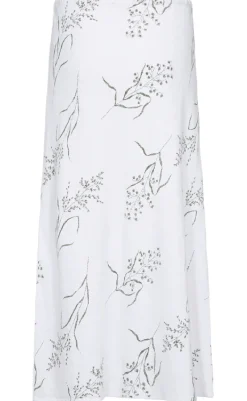 Hot Nederdel - Laluna - Brilliant White w. Deep Lichen Green Nederdele