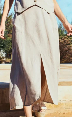 Sale Nederdel - Lava - Sand Melange Nederdele