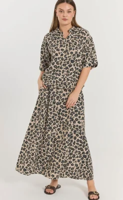 New Nederdel - Lavisco - Sand Melange w. Black Nederdele