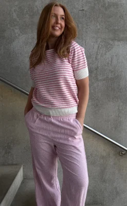 Hot Pullover - Dodo - Star Off-white w. Fuchsia Pink Striktrøjer & Sweat