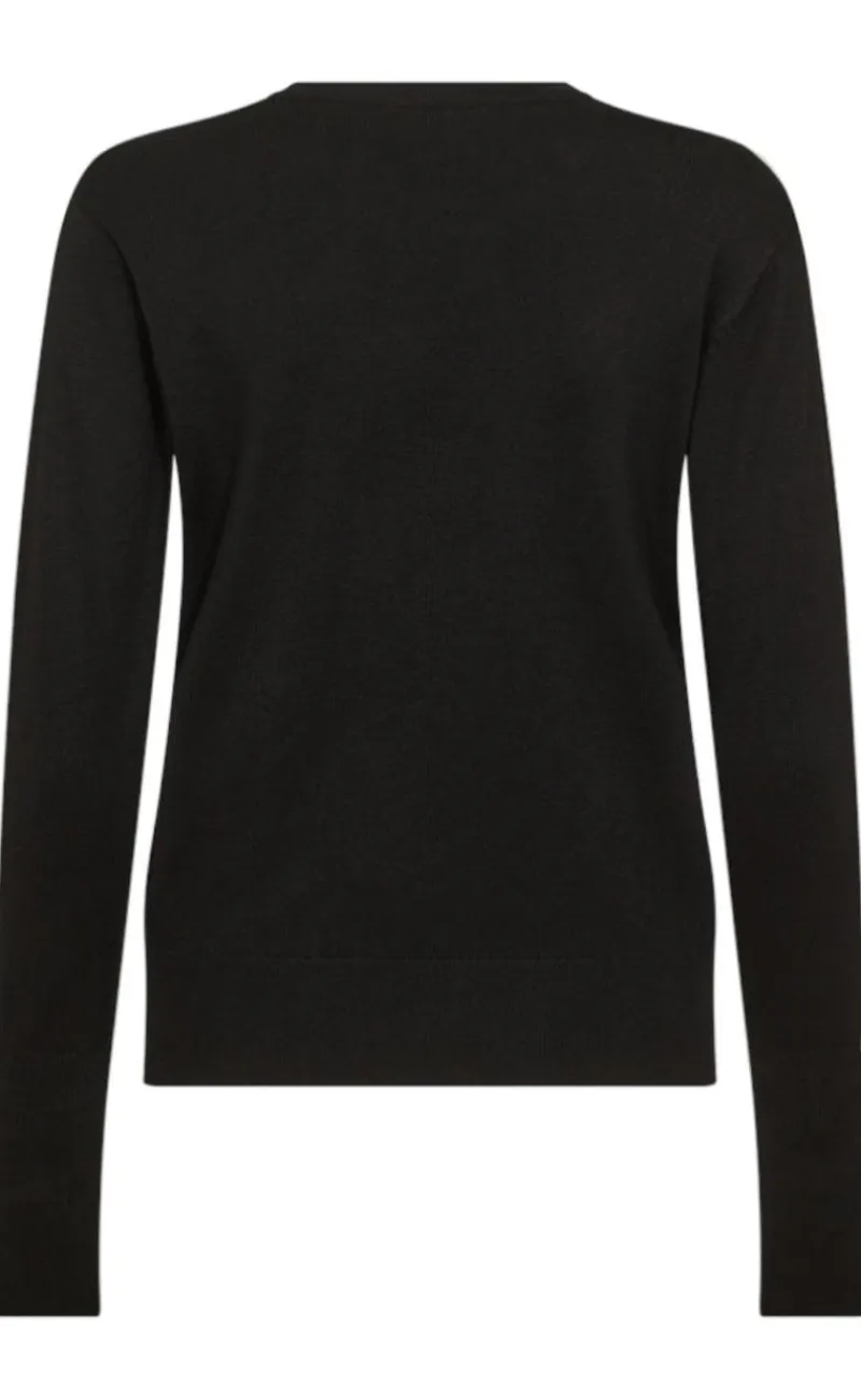 Clearance Pullover - Katie - Black Striktrøjer & Sweat