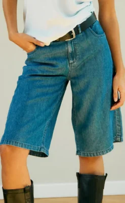 Outlet Shorts - Cinda - Medium Blue Denim Shorts