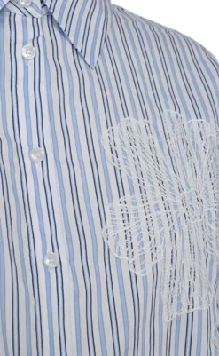 Skjorte - Cirene - Star Off-white w. Chambray Skjorter