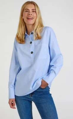 Skjorte - Flynn - Chambray Blue Skjorter