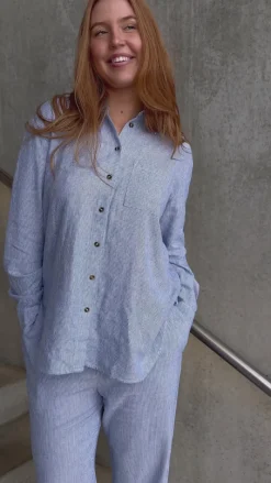 New Skjorte - Lava - Off-white w. Nebulas Blue Skjorter