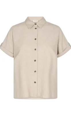 Hot Skjorte - Lava SS - Sand Melange Skjorter