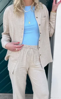 Clearance Skjorte - Lava Simple - Sand Melange Skjorter