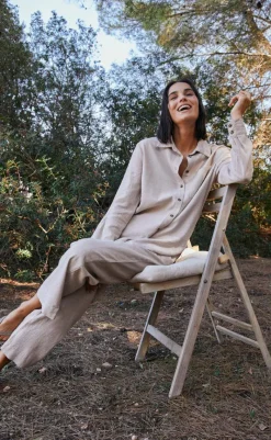 Clearance Skjorte - Lava Simple - Sand Melange Skjorter