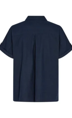 Clearance Skjorte - Lava SS - Navy Blazer Skjorter|Blazere & Indejakker