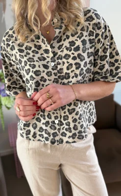 Skjorte - Lavisco - Sand Melange w. Black Skjorter