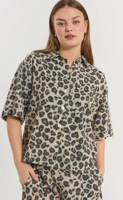 Skjorte - Lavisco - Sand Melange w. Black Skjorter