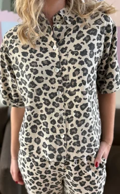 Skjorte - Lavisco - Sand Melange w. Black Skjorter