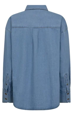 Discount Skjorte - Lisea - Light Blue Denim Skjorter