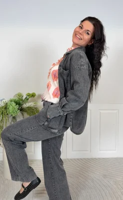Best Skjorte - Lisea - Vintage Grey Denim Skjorter