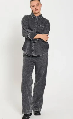 Best Skjorte - Lisea - Vintage Grey Denim Skjorter