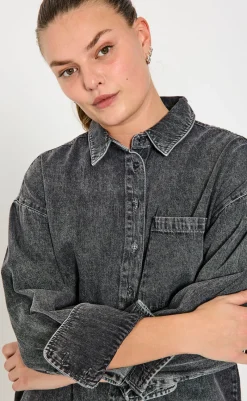 Best Skjorte - Lisea - Vintage Grey Denim Skjorter
