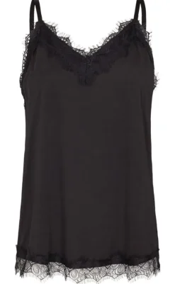 Discount Top - Bicco Strap - Black T-shirts & Toppe