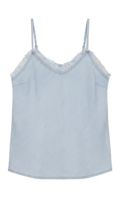 Best Top - Renna - Light Blue Denim T-shirts & Toppe