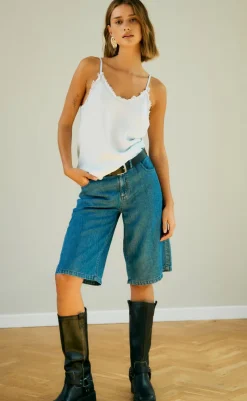 Best Top - Renna - Light Blue Denim T-shirts & Toppe