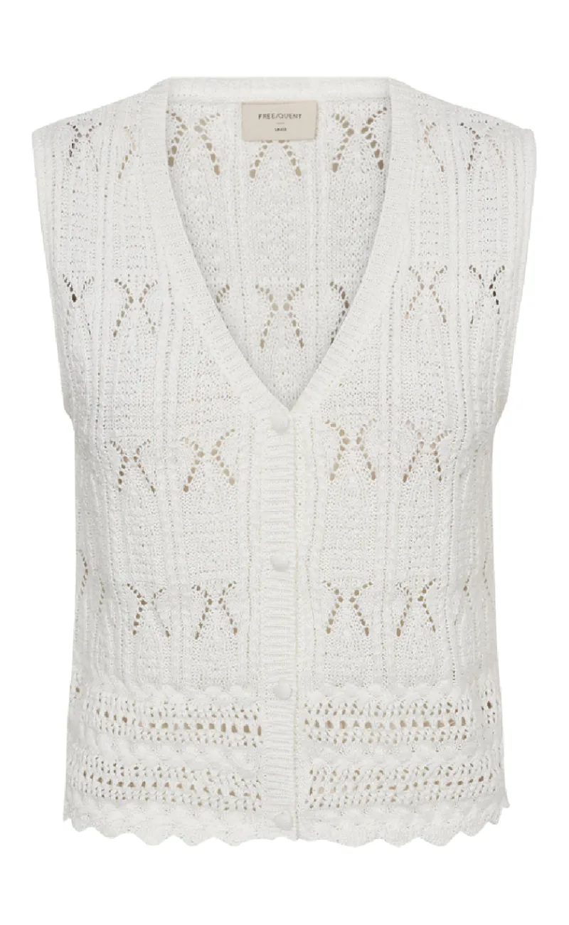 Clearance Vest - Fraya - Brilliant White Veste