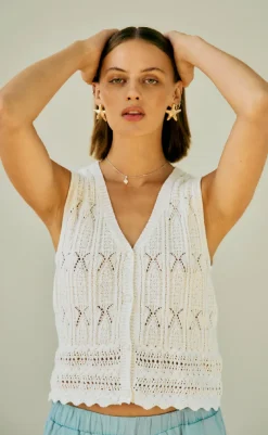 Clearance Vest - Fraya - Brilliant White Veste
