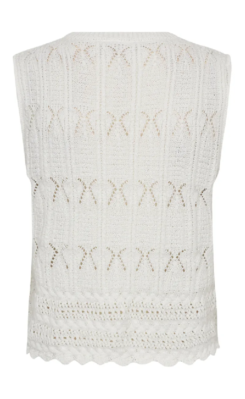 Clearance Vest - Fraya - Brilliant White Veste