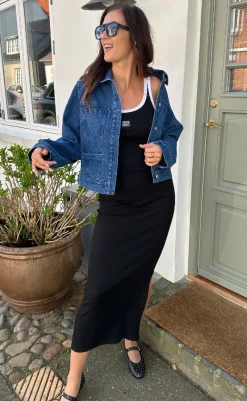 Online Kjole - Drew Contrast Logo - Black Kjoler