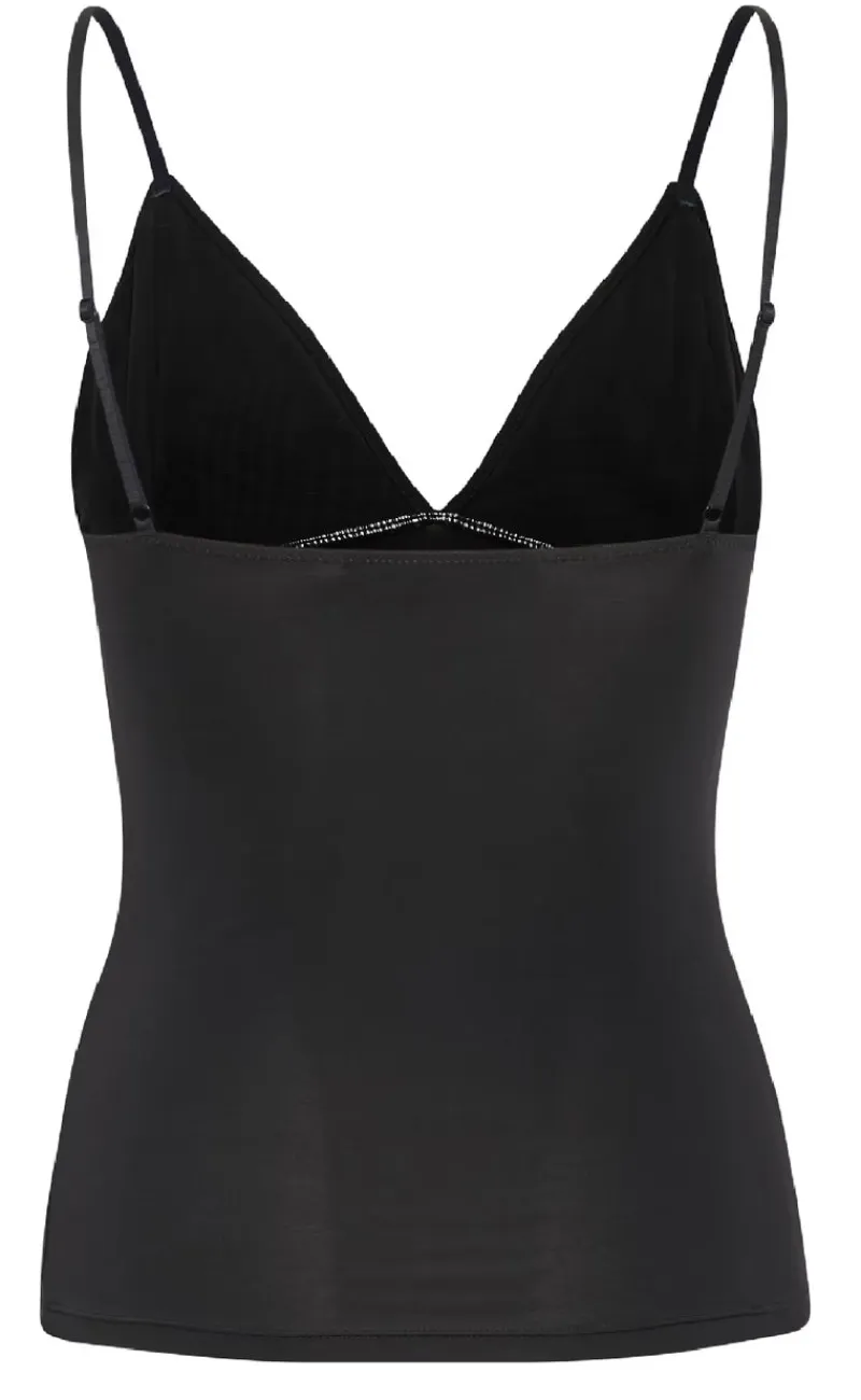 Outlet Top - Cami - Black T-shirts & Toppe