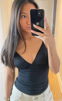 Outlet Top - Cami - Black T-shirts & Toppe