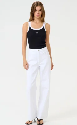 Hot Top - Drew Contrast - Black T-shirts & Toppe