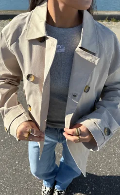 Discount Top - Drew Mel Logo - Grey Melange T-shirts & Toppe