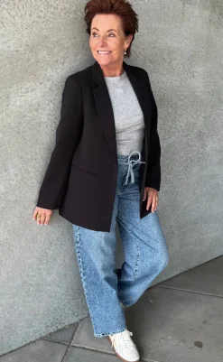 Discount Top - Drew Mel Logo - Grey Melange T-shirts & Toppe