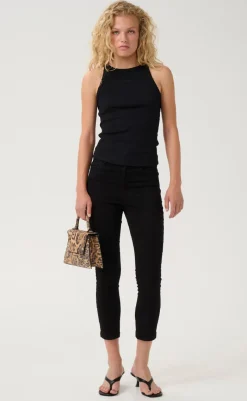 Clearance Top - Drew Rhinestone - Black T-shirts & Toppe