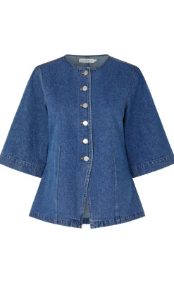 Discount Bluse - Lila-G - Vintage Blue Wash Bluser