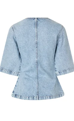 Hot Bluse - Lila-G - Medium Light Blue Bluser