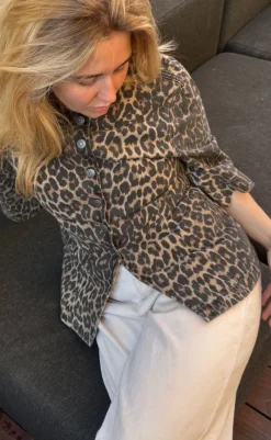 New Bluse - Lila-G - Leopard Mist Bluser