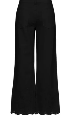 Bukser - Amarillo Scallop-G - Black Bukser & Jeans