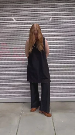 Bukser - Amarillo Scallop-G - Black Bukser & Jeans