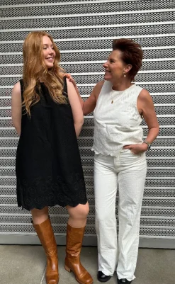 Online Bukser - Amarillo Scallop-G - White Bukser & Jeans