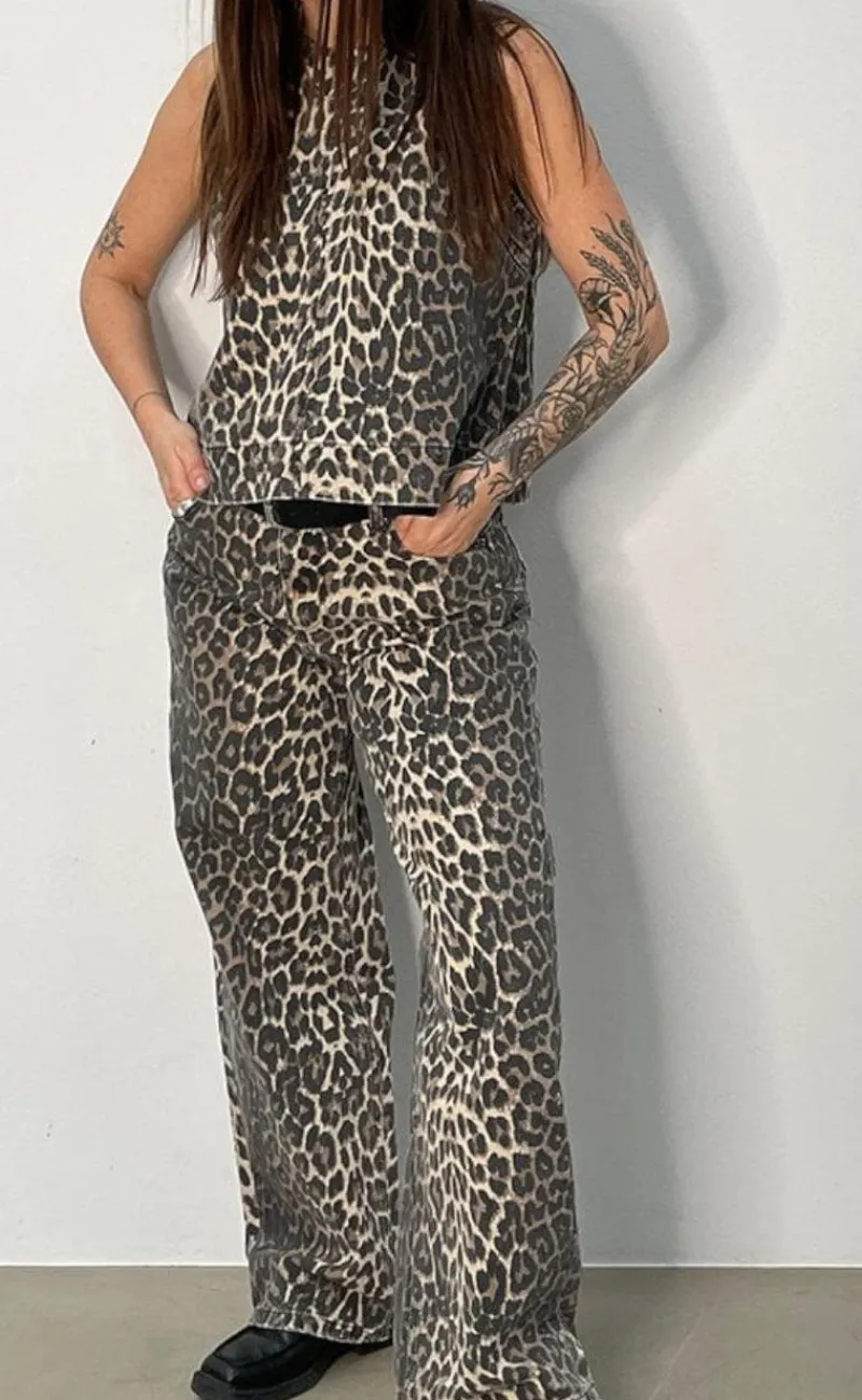 Hot Bukser - Cadian-G - Leopard Mist Bukser & Jeans