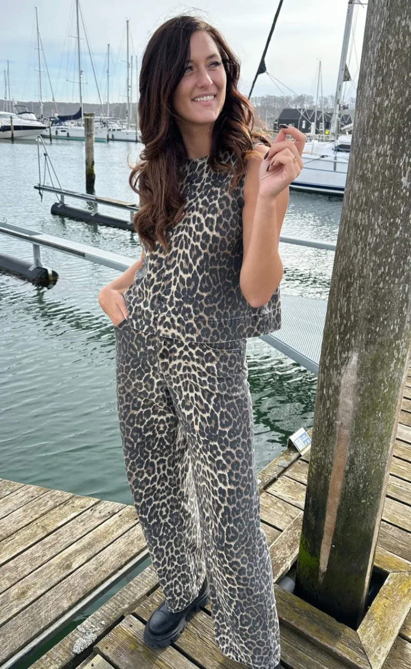 Hot Bukser - Cadian-G - Leopard Mist Bukser & Jeans